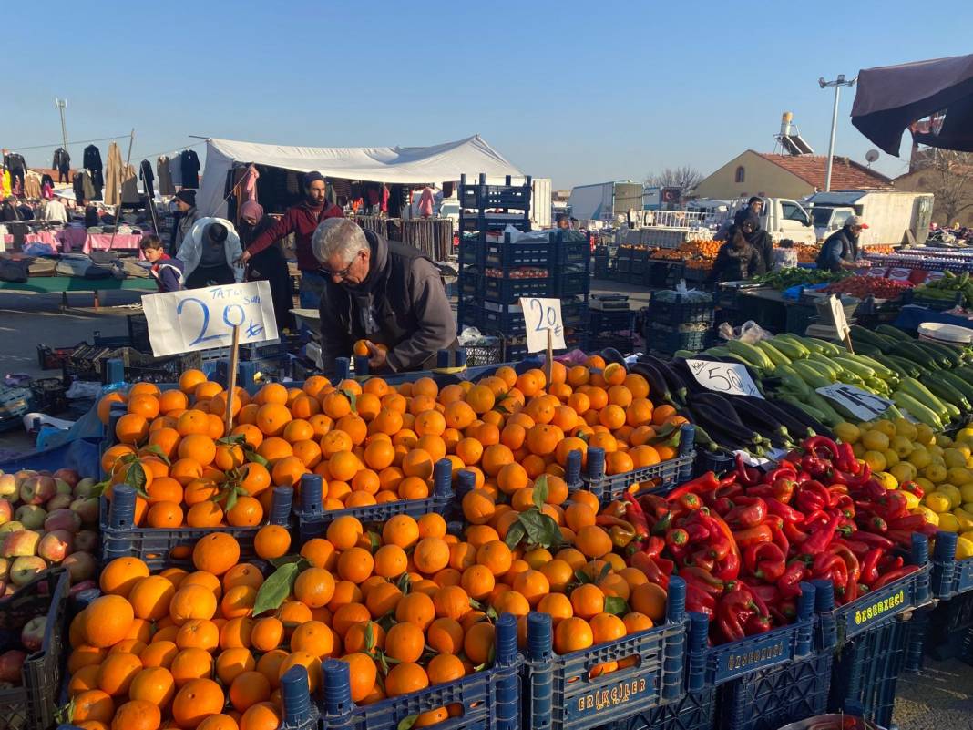 Konya’daki semt pazarlarında fiyatlar değişti 12